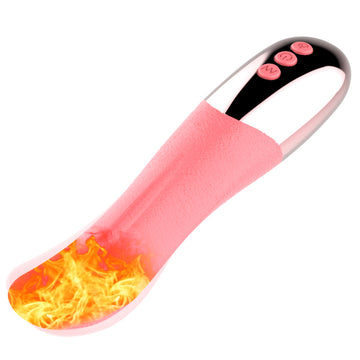 Pink Silicone Soft Realistic Tongue Vibrator