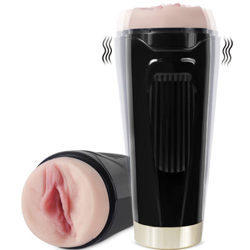 Dual Vibrating Realistic Vaginal BJ Machine