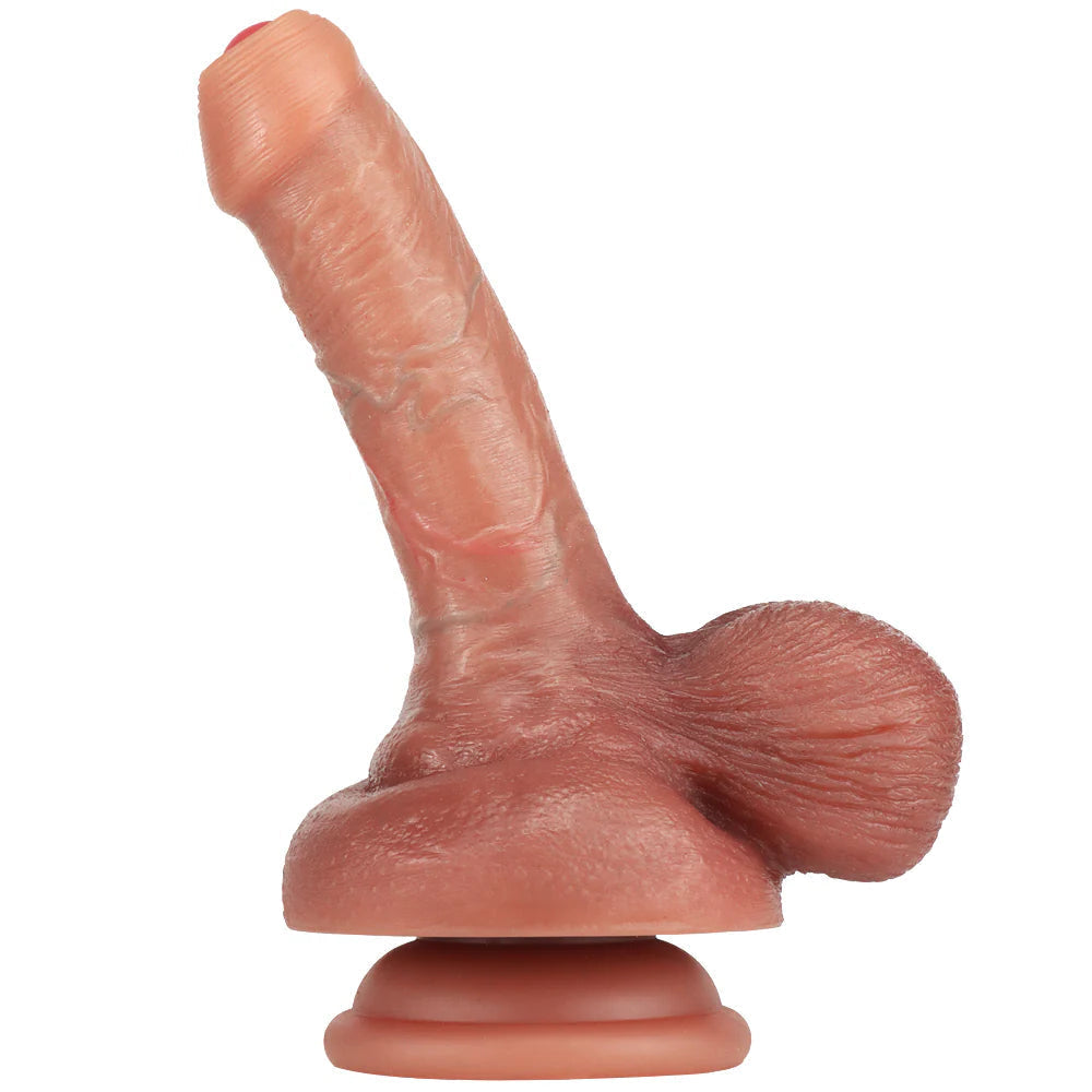 Soft Realistic Uncircumcised Suction Cup Dildo