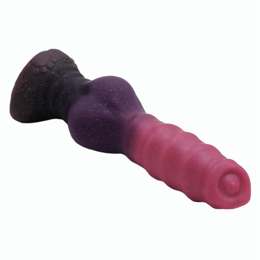 10 Inch Ribbed Animal Dog Dildo