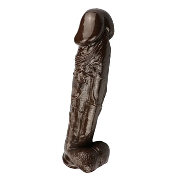 12 Inch Big Head Brown Chocolate Dildo
