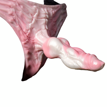 Pink Dog Knot Lesbian Dildo Panties
