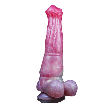 9 Inch Silicone Peach Fantasy Horse Dildo