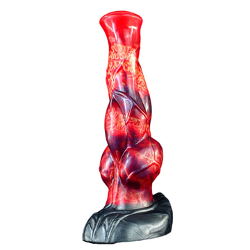 9 Inch Silicone Knot Flame Horse Dildo