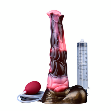 10 Inch Base With Egg Horse Squirting Dildo