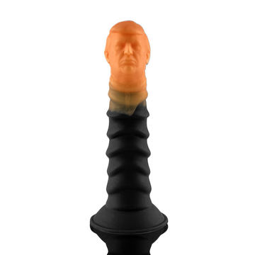 Black Textured Silicone 6" Trump Dildo