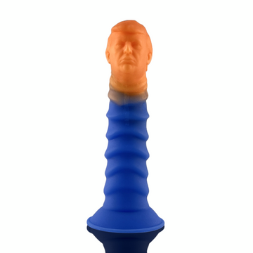 6 Inch Stripe Blue Funny Trump Dildo