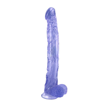 16 Inch Long Blue Silicone Jelly Dildo