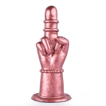Middle Finger Dildo 8 Inch Silicone Hand Fist