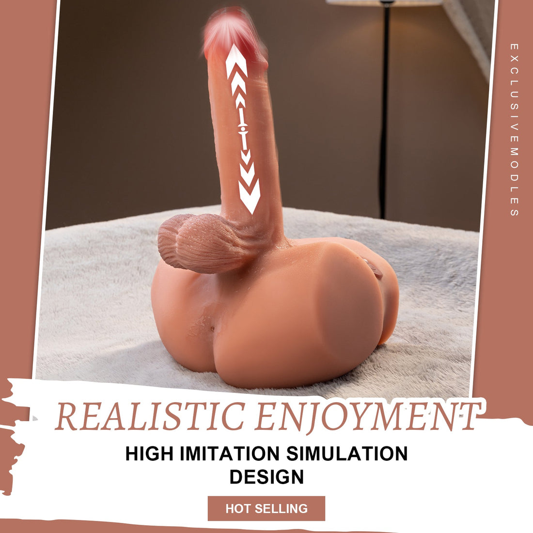 G Spot Vbrator male sex Torso Dildo