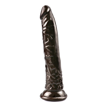 8 Inch Thin Straight Brown Dildo
