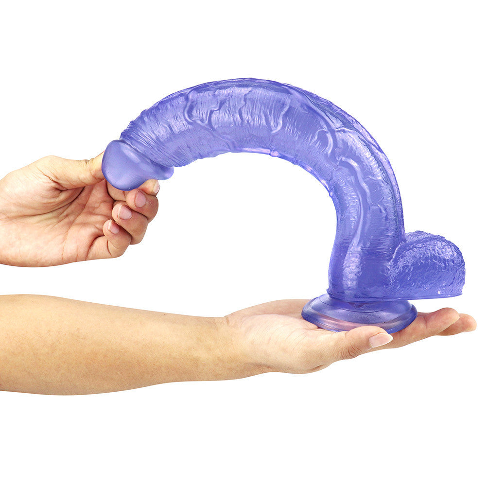 12 Inch Big Soft blue Jelly dildo