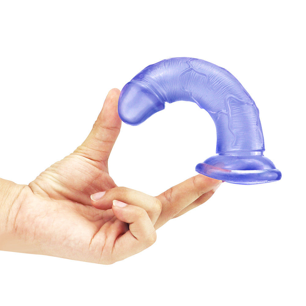 6 Inch Blue Clear Mini Jelly Dildo