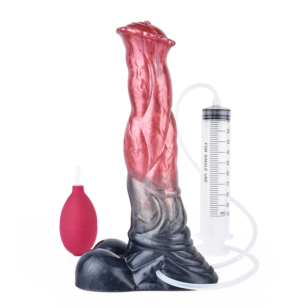 10 Inch Silicone Squirting Fantasy Horse Dildo