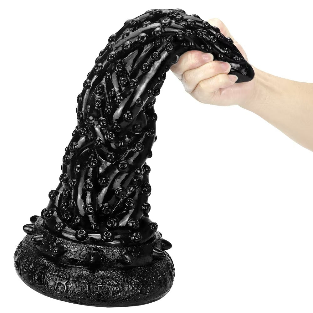 Giant Black Silicone Tentacle Tapered Dildo