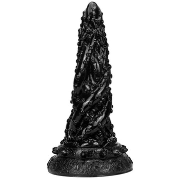 Giant Black Silicone Tentacle Tapered Dildo