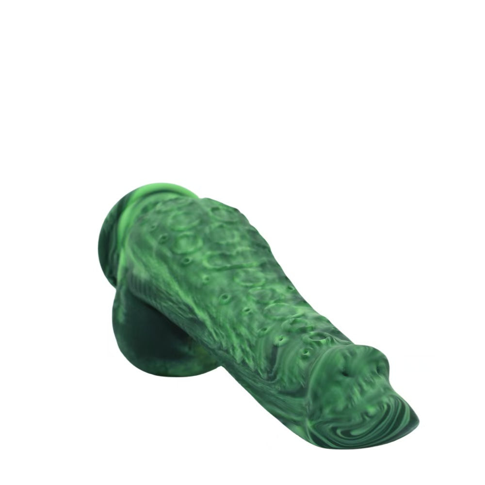 Green Octopus Tentacle Monster Tapered Dildo