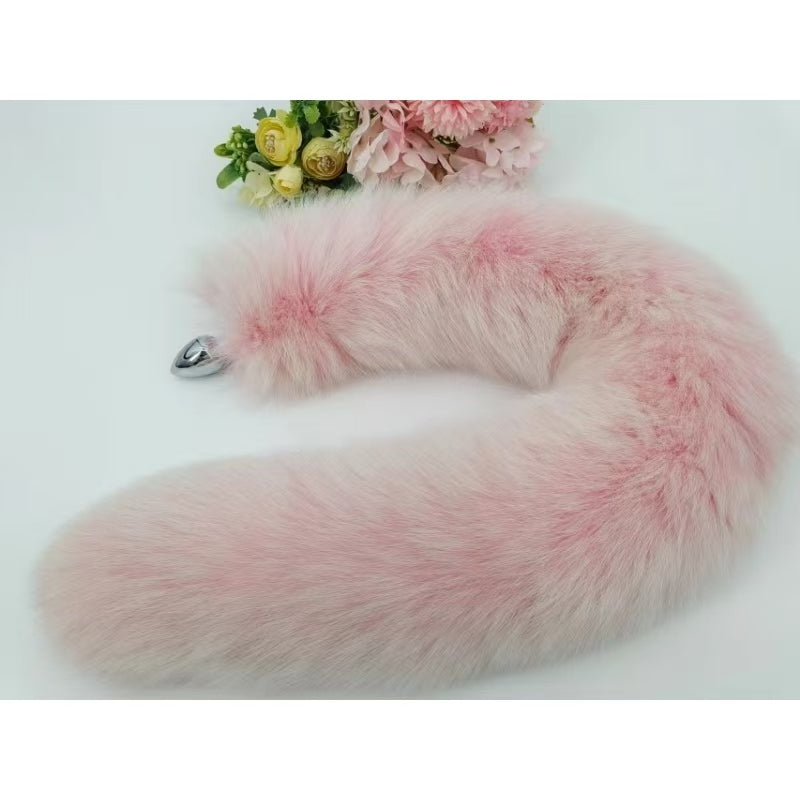 Plush Animal Fox Tail Butt Plug Pink