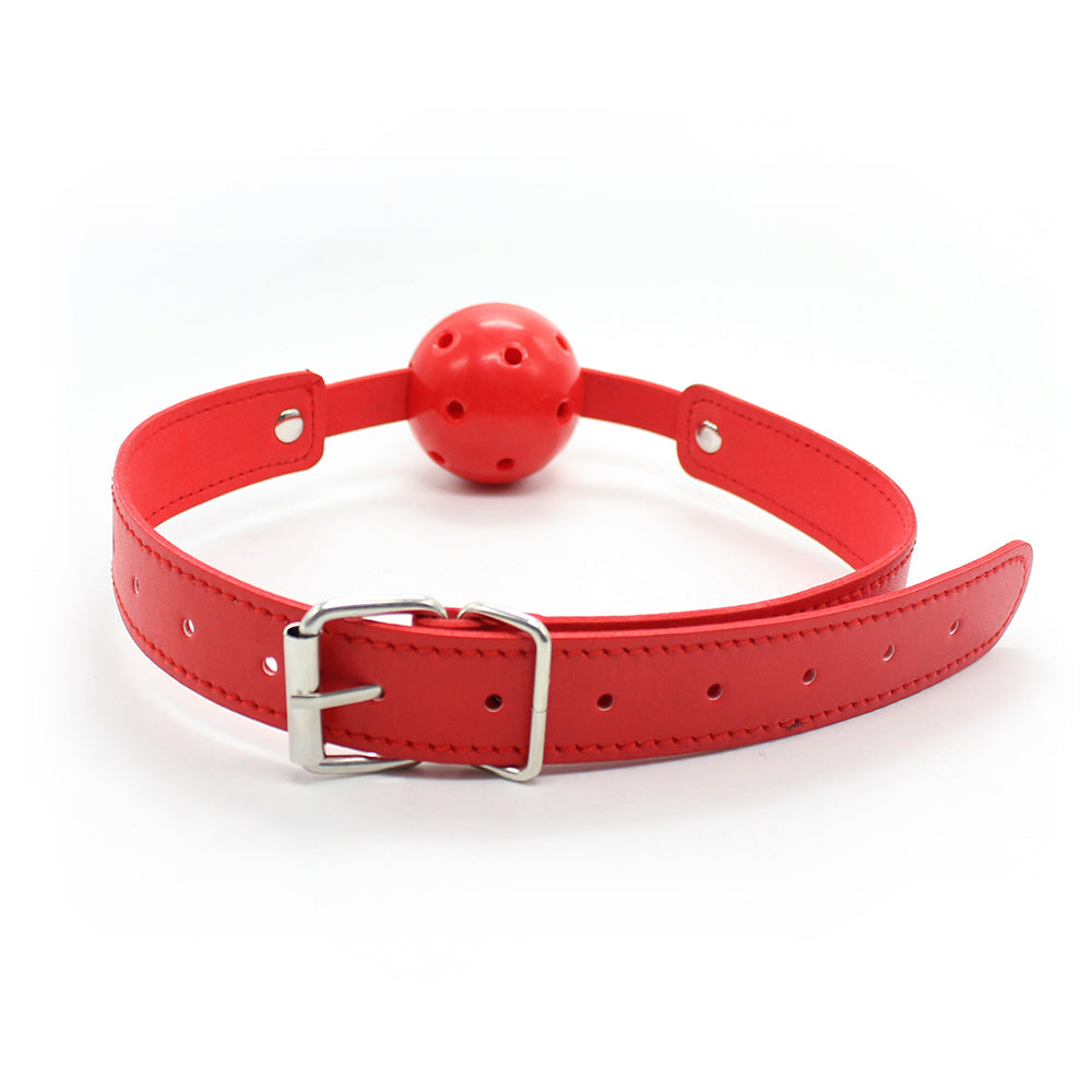 Premium Leather Breathable BDSM Ball Gag