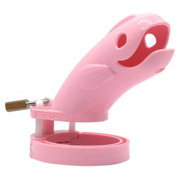Whale Plastic Sissy Chastity Cage