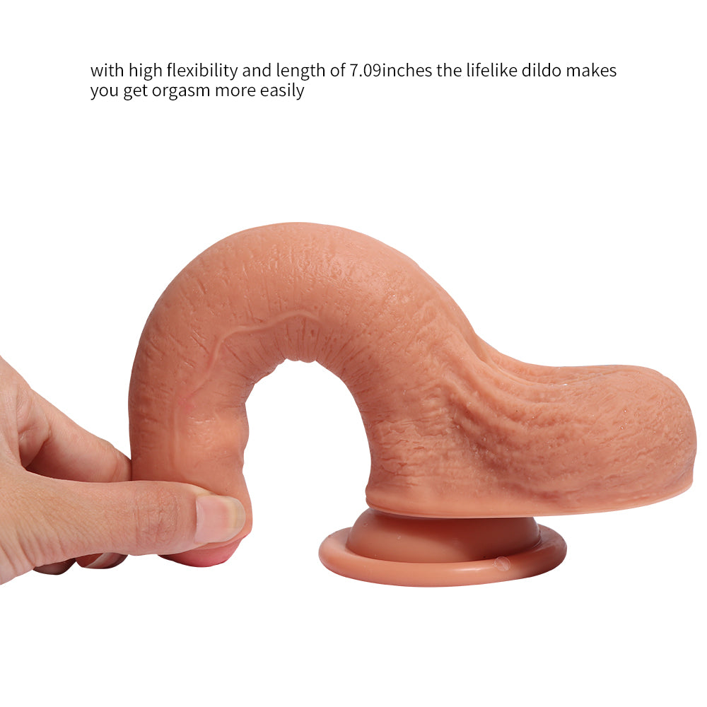 Realistic Uncut 7 Inch Small Dildo
