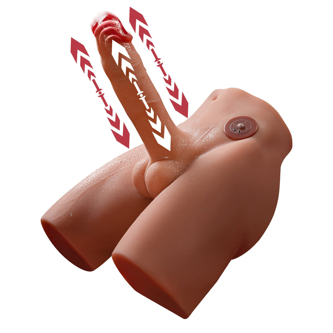 G Spot Thrusting Vbrator Torso Dildo