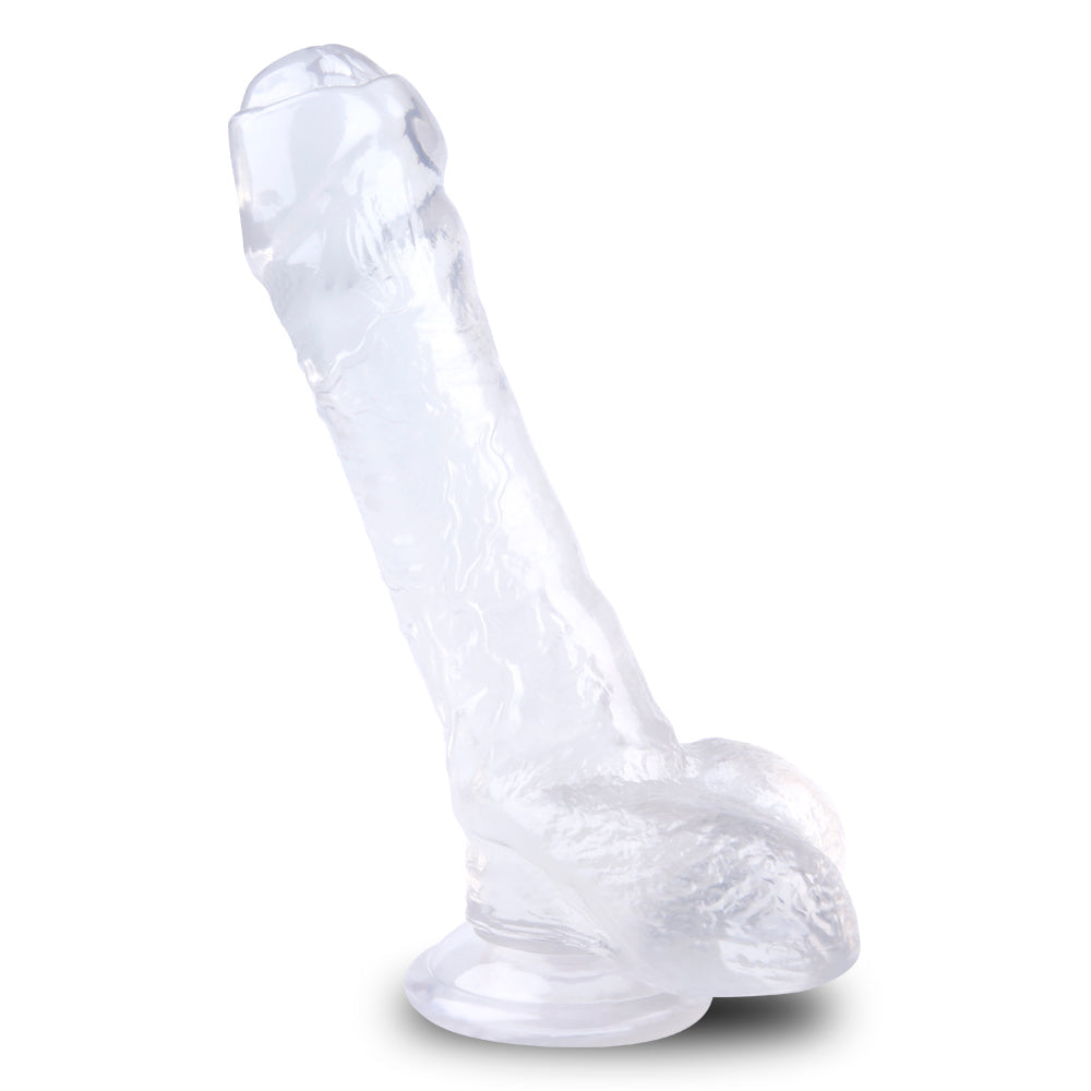 7 Inch Transparent Jelly Uncircumcised Clear Dildo 7 Inch Transparent Jelly Uncircumcised Clear Dildo