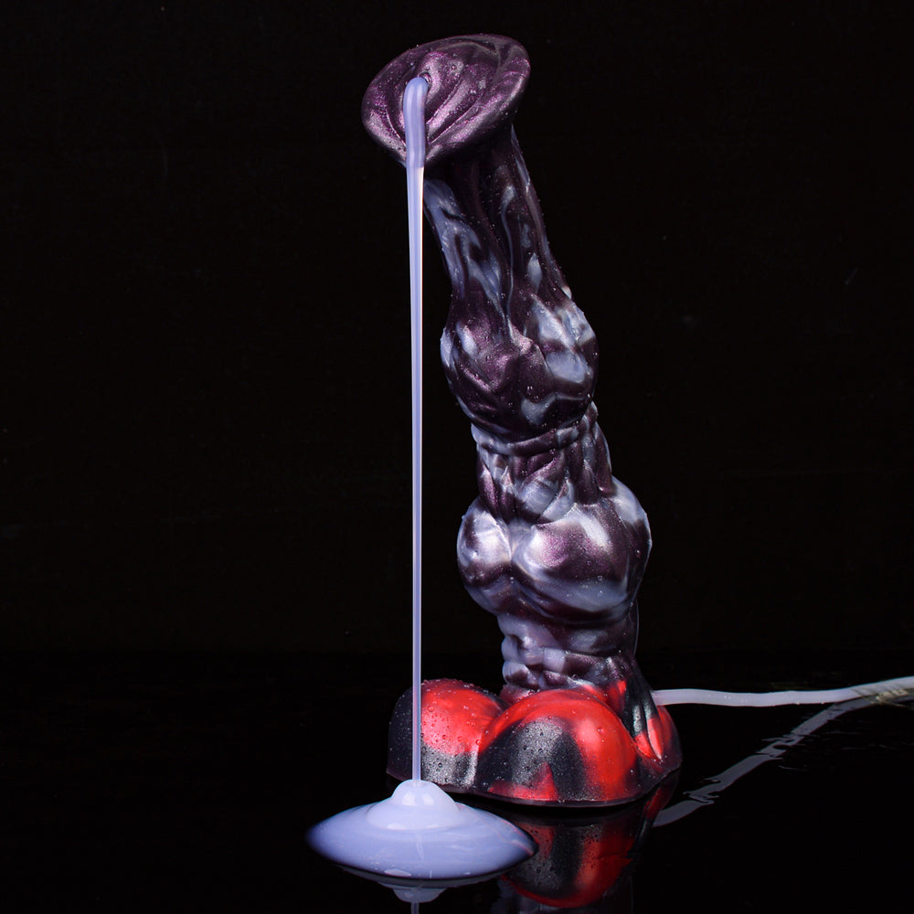 Squirting Fantasy Dildo Black Horse Soft