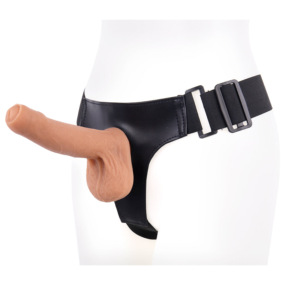 9 Inch Strap On Realistic Uncircumcised Dildo