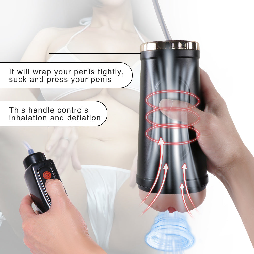 Remote Control Sucking Deepthroat Machine Masturbator