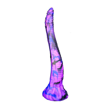 10 Inch Purple Slim Fantasy Snake Dildo