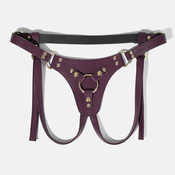 Well Made Quality Leather Dildo Strap On Harness