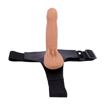9 Inch Strap On Realistic Uncircumcised Dildo