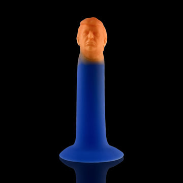 Blue Slim 6 Inch Anal Trump Dildo
