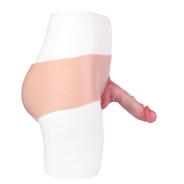Hollow Silicone Male 7 Inch Dildo Panties