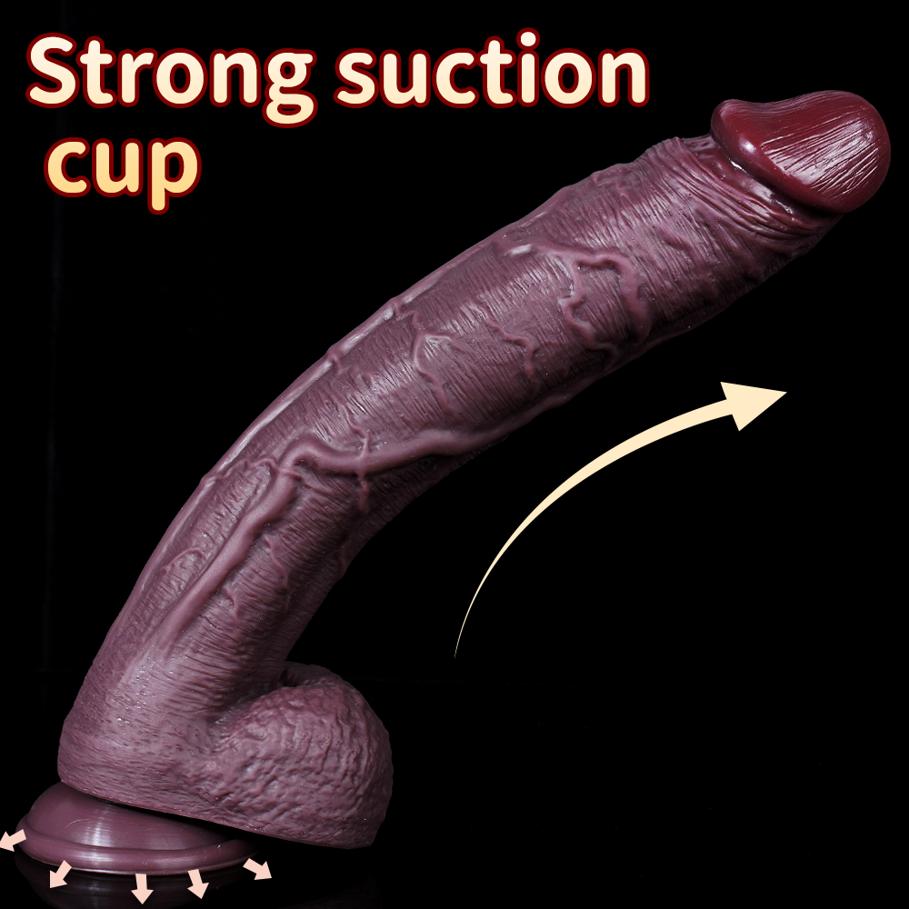 12 Inch Realistic BBC Big Black Long Dildo