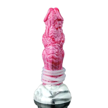8 Inch Pink Dragon Ejaculating Strap On