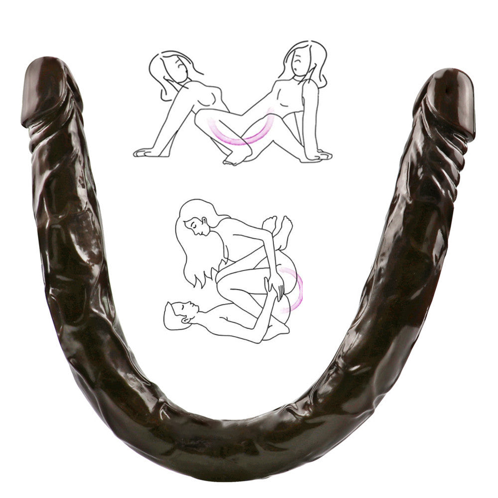 22 Inch Brown Double Head Dildo