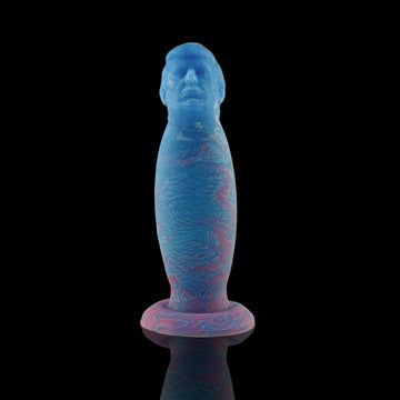 5 Inch Blue Cylindrical Anal Trump Dildo