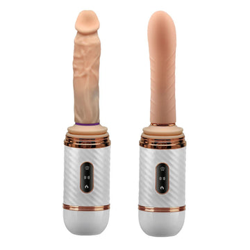 Discreet Automatic Dildo Vibrator Penetrating Heating Silicone