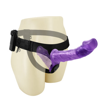 Jelly Strap On Purple Double Headed Panty Dildo
