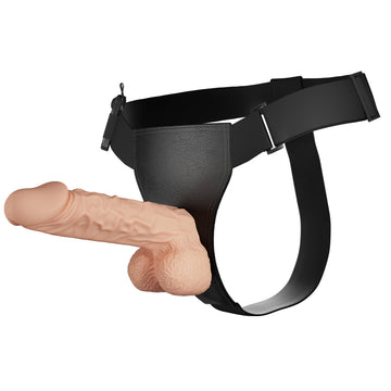 9 Inch Vac-U-Lock Vibrating Strap On Dildo