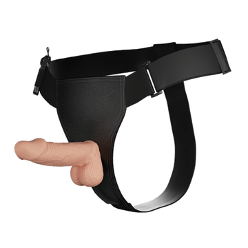 Wearable Vac-U-Lock Vibrating Strap On Dildo