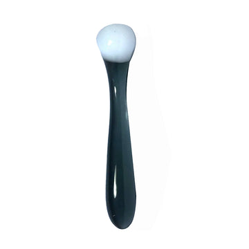 Black White Elegant Double Glass Dildo