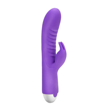 Bunny Dildo Purple Vibrator Silicone Sex Toy
