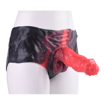 7 Inch Monster Tentacle Hollow Dildo Panties