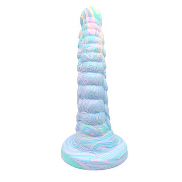 8 Inch Mixed Color Fantasy Elephant Dildo