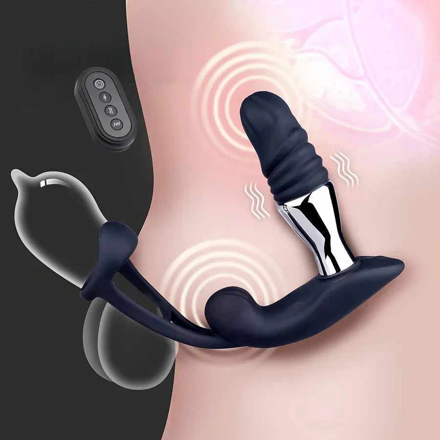 Electric Shock G spot Prostate Wearable Massager