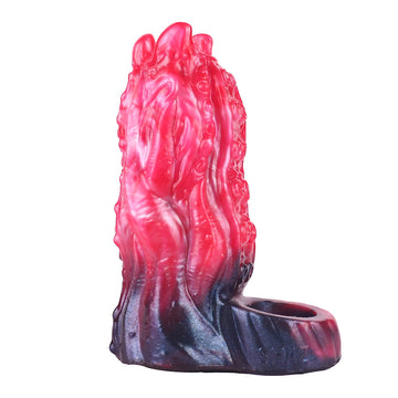 Open Alien Silicone Vibrating Penis Sleeve