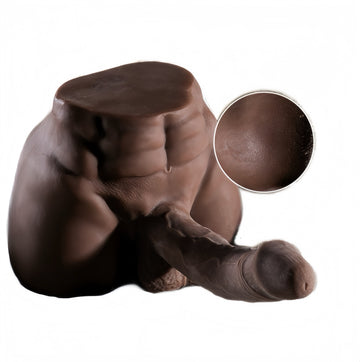7 Inch Black Male Realistic Torso Dildo